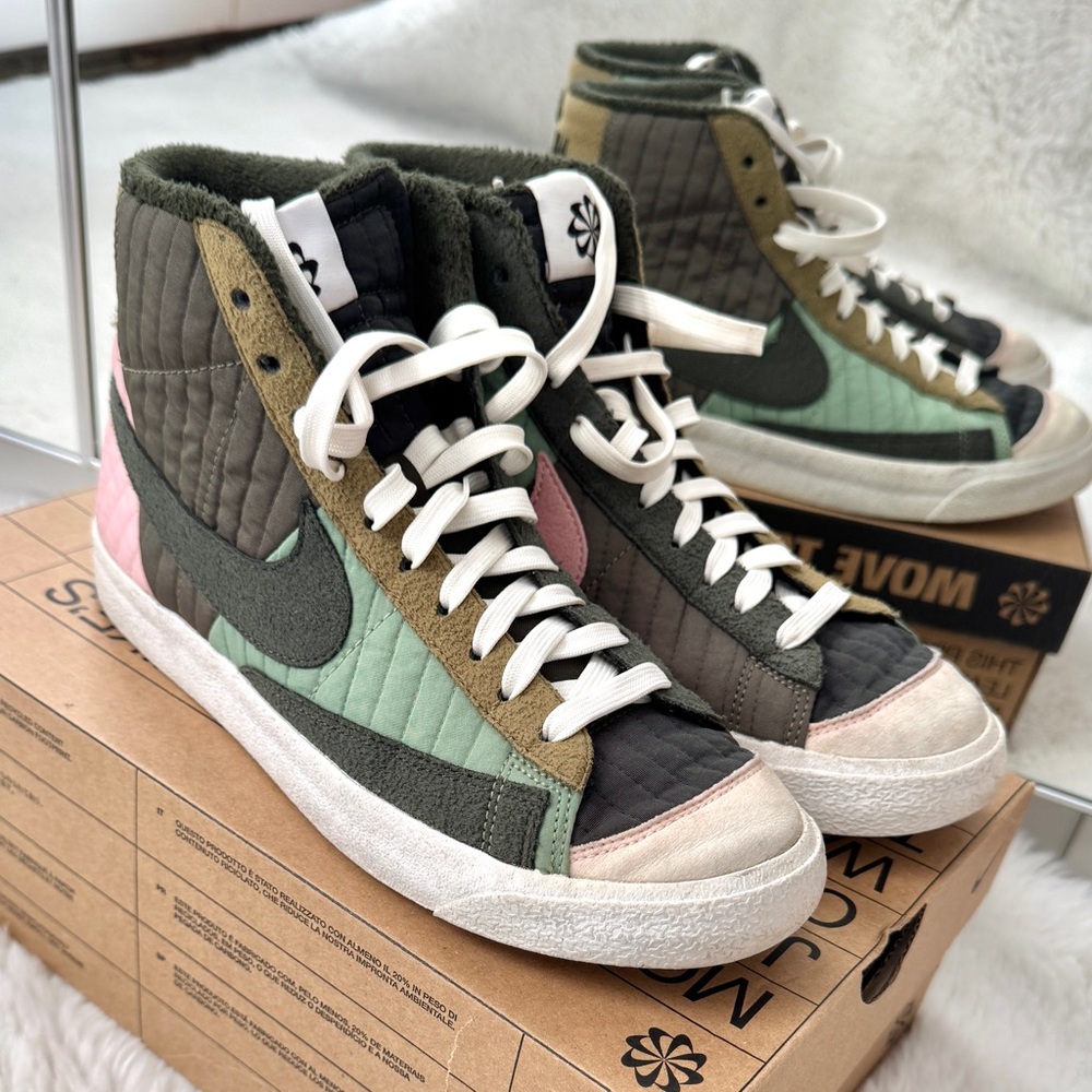 Nike Blazer Mid '77 Premium Toasty in Sequoia, Olive, and Brown Kelp | 8.5 / 7